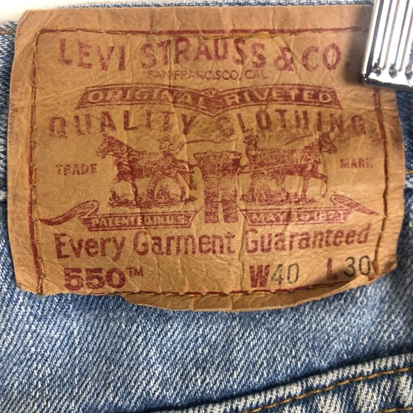 Vtg Y2K 00s Levi's 550 Men's Jeans Relaxed Fit Medium Wash Cotton Sz W40 L30 - Picture 8 of 11